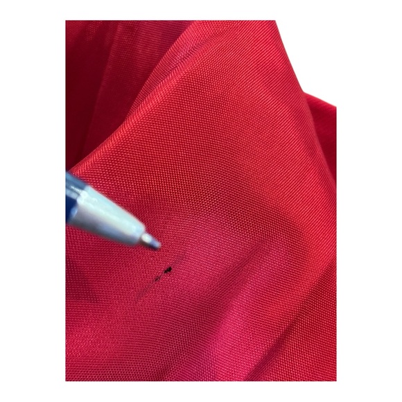 90s CLIFFORD & WILLS WOOL TWILL RED FITTED LONG BLAZER W EQUESTRIAN FLAIR SZ 12 - Picture 8 of 11